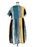 Assorted Brands 100% Polyester Print Blue Casual Dress Size 2X (estimated) - photo 2