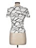 Shein Ivory Short Sleeve Top Size 6 - photo 2