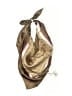Coach 100% Silk Brown scarf One size - photo 1