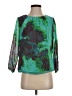 J.Crew 100% Polyester Green 3/4 Sleeve Blouse Size 2 - photo 1