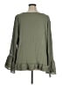 Festi Green 3/4 Sleeve Blouse Size 1X Plus (1) - photo 2