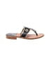 Jack Rogers 100% Leather Black Sandals Size 6 - photo 1
