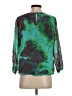 J.Crew 100% Polyester Green 3/4 Sleeve Blouse Size 2 - photo 2