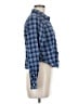 Gap Plaid Blue Long Sleeve Button-Down Shirt Size Med Petite - photo 4