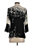 Citron Print Black 3/4 Sleeve Blouse Size XS - photo 2