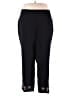 Catherines Solid Black Active Pants Size 4X - photo 1
