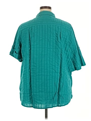 Woman Within Short Sleeve Button-Down Shirt (view 2)
