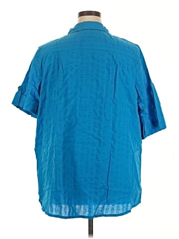 Woman Within Short Sleeve Blouse (view 2)