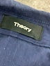 Theory Blue 3/4 Sleeve Button-Down Shirt Size P (petite) - photo 7