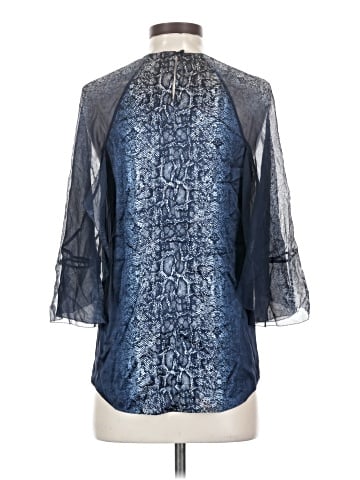 Elie Tahari 3/4 Sleeve Silk Top (view 2)