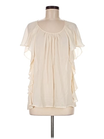 Collection Short Sleeve Silk Top (view 1)