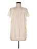 Collection 100% Silk Ivory Short Sleeve Silk Top Size 6 - photo 1