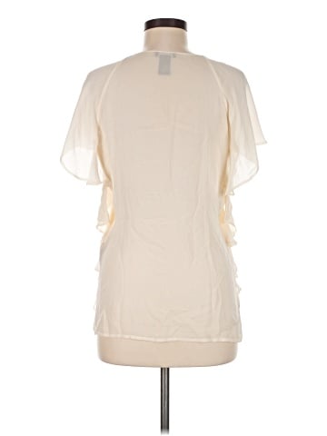Collection Short Sleeve Silk Top (view 2)