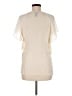 Collection 100% Silk Ivory Short Sleeve Silk Top Size 6 - photo 2