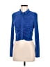Shein Blue Long Sleeve Blouse Size 6 - photo 1
