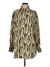 Lida Kate 100% Polyester Animal Print Gold Long Sleeve Blouse Size M - photo 1