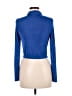 Shein Blue Long Sleeve Blouse Size 6 - photo 2