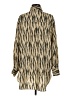 Lida Kate 100% Polyester Animal Print Gold Long Sleeve Blouse Size M - photo 2