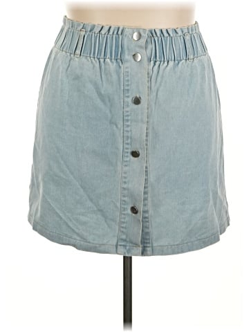 Pink Lily Denim Skirt (view 1)