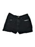 American Apparel Black Denim Shorts Size 28 waist - photo 1