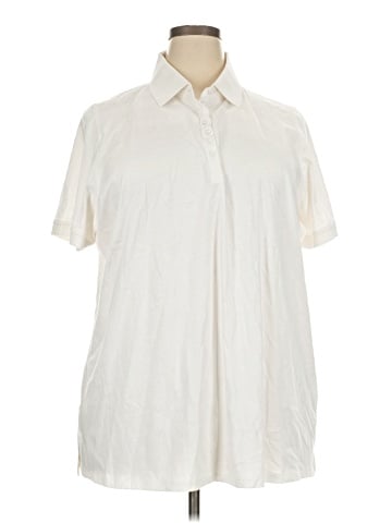 Woman Within Short Sleeve Polo (view 1)