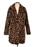 Shein Animal Print Brown Coat Size L - photo 1