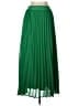 Ebossy 100% Polyester Solid Green Formal Skirt Size L - photo 1