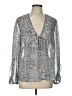 BCBGeneration Gray Long Sleeve Blouse Size L - photo 1