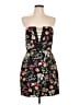 by the way. 100% Polyester Floral Black Cocktail Dress Size L - photo 1