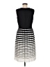 Talbots 100% Polyester Stripes Black Casual Dress Size 6 - photo 2