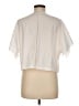 Theory 100% Cotton Ivory Short Sleeve Blouse Size M - photo 2