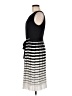 Talbots 100% Polyester Stripes Black Casual Dress Size 6 - photo 5