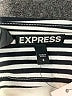Express Stripes Black Casual Skirt Size 6 - photo 4