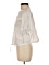 Theory 100% Cotton Ivory Short Sleeve Blouse Size M - photo 5