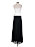 Betsy & Adam 100% Polyester Color Block Black Cocktail Dress Size 4 - photo 2