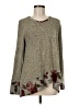 Jodifl Floral Gray Pullover Sweater Size M - photo 1