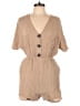 The Impeccable Pig Solid Tan Romper Size L - photo 1