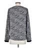 Ann Taylor 100% Polyester Tweed Black Long Sleeve Blouse Size S - photo 2