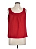 Ellen Tracy Red Sleeveless Blouse Size 10 - photo 1
