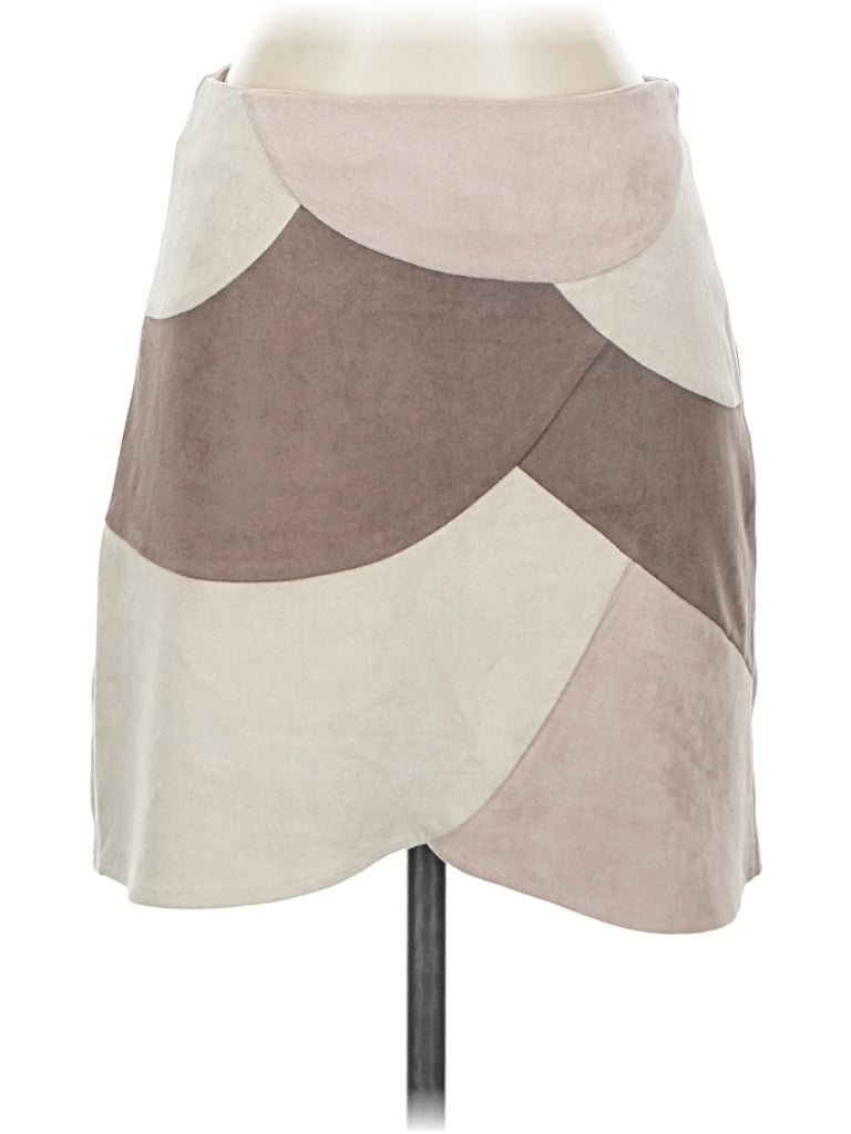 Pre-owned Honey Belle Casual Skirt In Tan