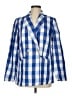 Talbots Checkered-gingham Blue Blazer Size 6 - photo 1