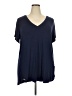 Amaryllis Blue Short Sleeve Top Size XXL - photo 1