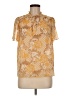 J by Joie Gold Short Sleeve Blouse Size M - photo 1