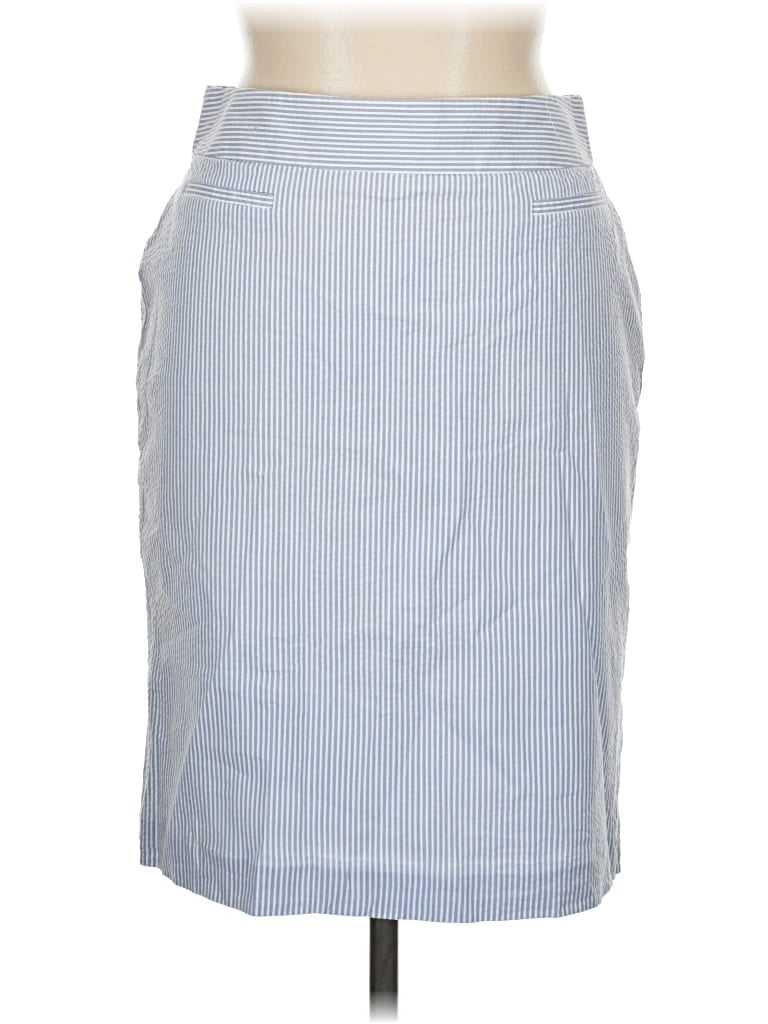Pre-owned Brooks Brothers Formal Skirt In Blue
