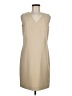 Magaschoni Solid Tan Cocktail Dress Size 8 - photo 1
