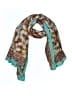 Unbranded Paisley Teal Scarf One size - photo 1