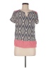 THML 100% Rayon Pink Short Sleeve Blouse Size M - photo 1