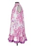 Unbranded 100% Polyester Paisley Pink Cocktail Dress Size S - photo 5