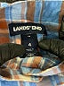 Lands' End 100% Cotton Plaid Blue Long Sleeve Button-Down Shirt Size 4 - photo 7