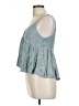 Be Cool 100% Rayon Teal Sleeveless Blouse Size L - photo 5